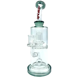 10" AFM Dot Double Perc Glass Dab Rig