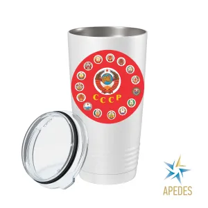 15 Soviet Republics USSR Stainless Steel Tumbler 20 OZ