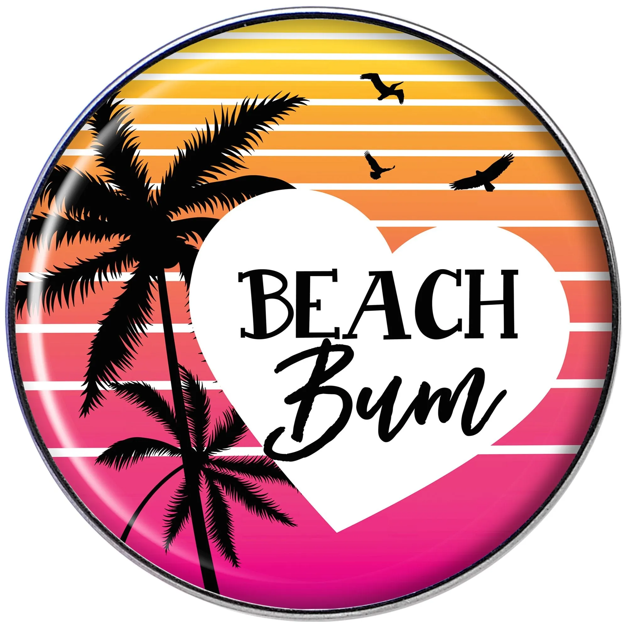 16 Gauge 1/4 Tropical Paradise Beach Bum Tragus Cartilage Earring