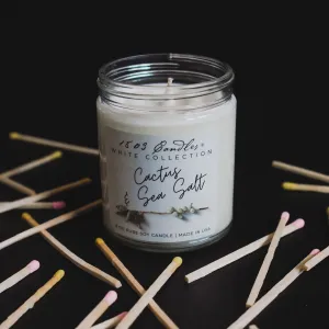 1803 Cactus & Sea Salt White Candle Collection