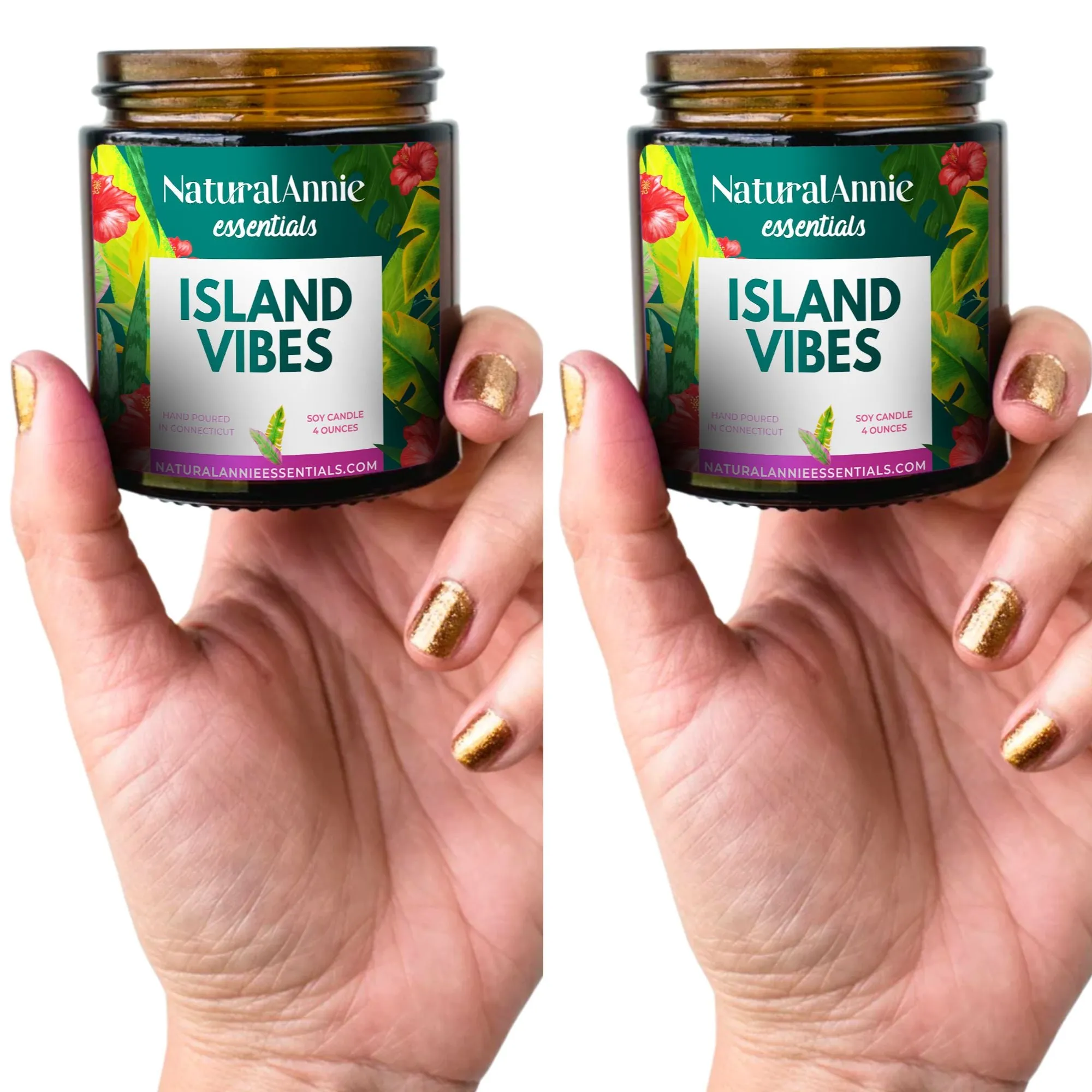 2 Pack - 4oz Tropical Signature Collection Soy Candle Bundle