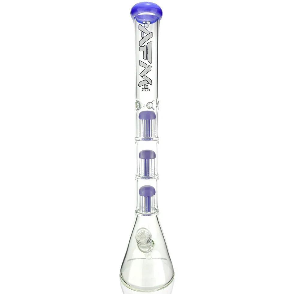 21" AFM Hitter Triple Tree Perc 7mm Glass Beaker Bong