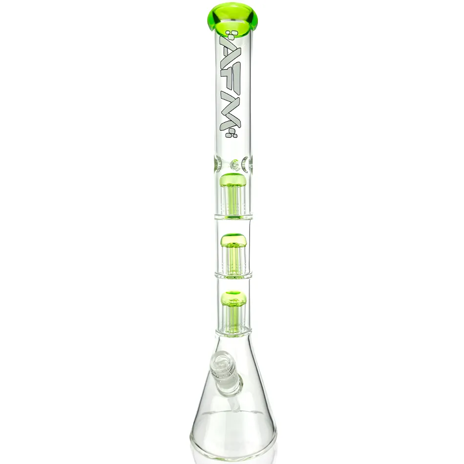 21" AFM Hitter Triple Tree Perc 7mm Glass Beaker Bong
