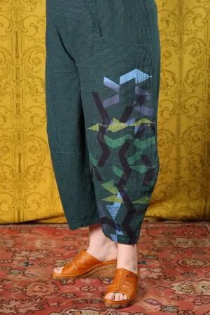3289 Striped Four Square Pant Cadmium/Indigo Stripe color angles-P