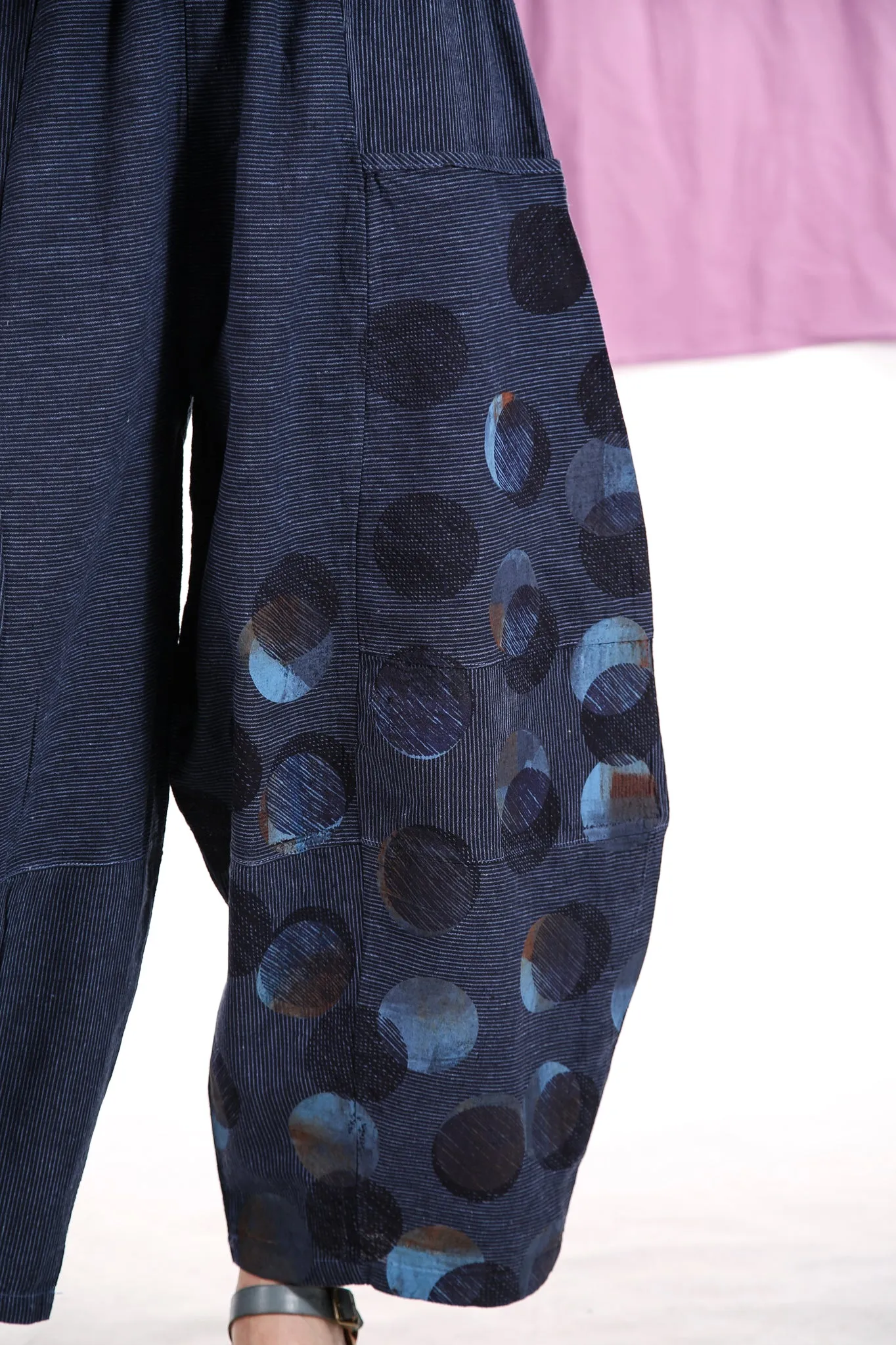3289 Striped Four Square Pant Elemental Blue/Indigo Stripe - Printed-multi dot