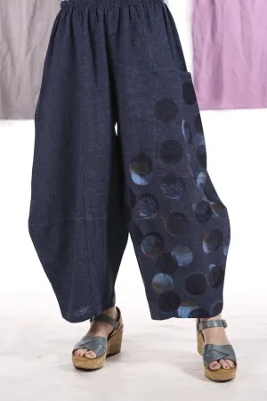 3289 Striped Four Square Pant Elemental Blue/Indigo Stripe - Printed-multi dot