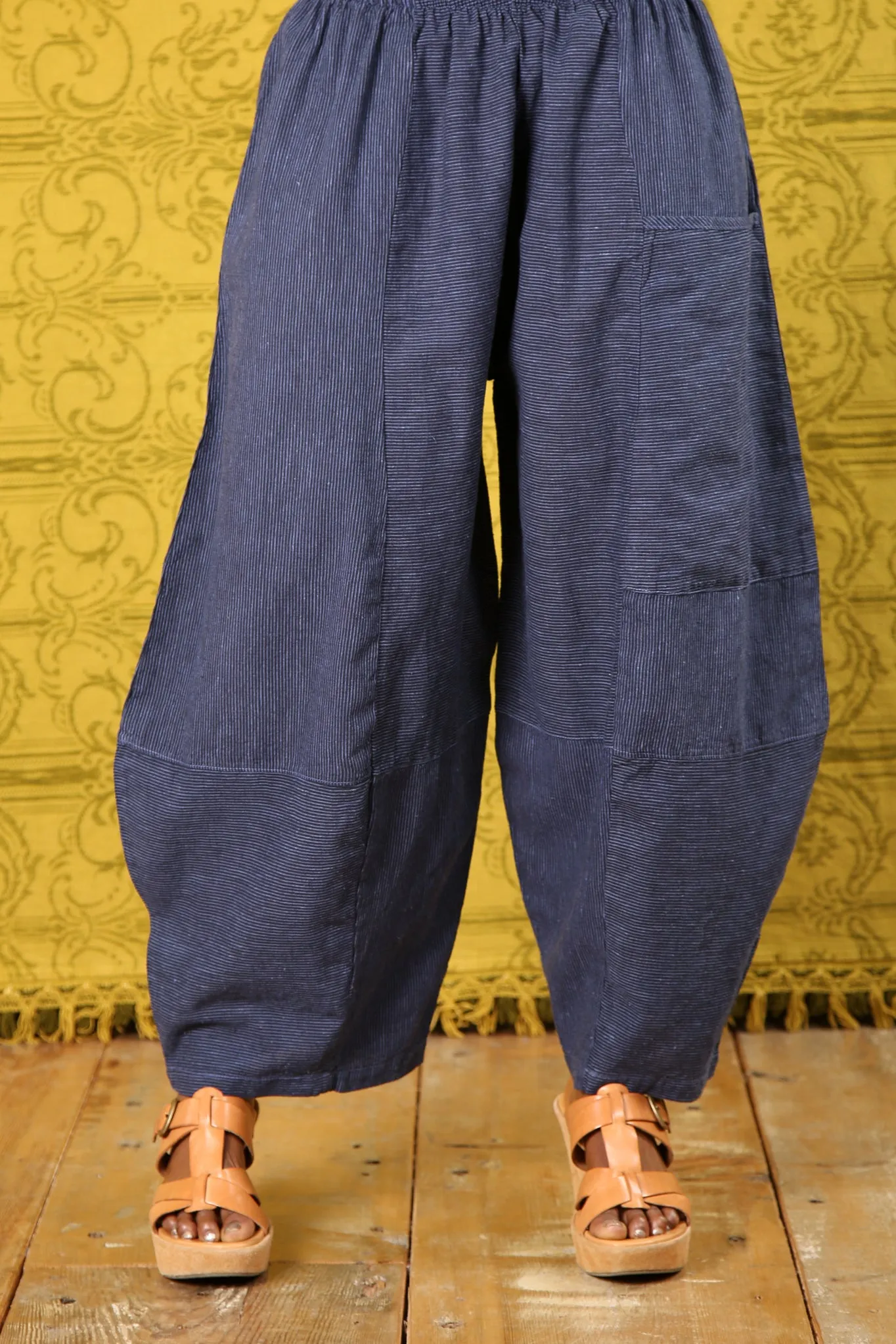 3289 Striped Four Square Pant Elemental Blue/Indigo Stripe - Unprinted