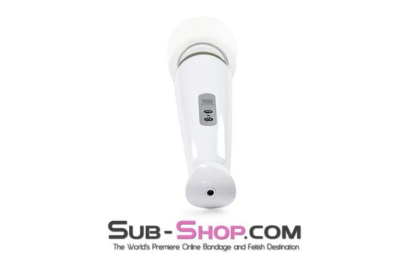 3312M      Rechargeable 10 Speed White Wand Massager