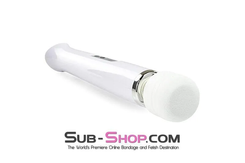 3312M      Rechargeable 10 Speed White Wand Massager