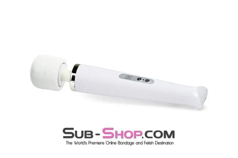 3312M      Rechargeable 10 Speed White Wand Massager