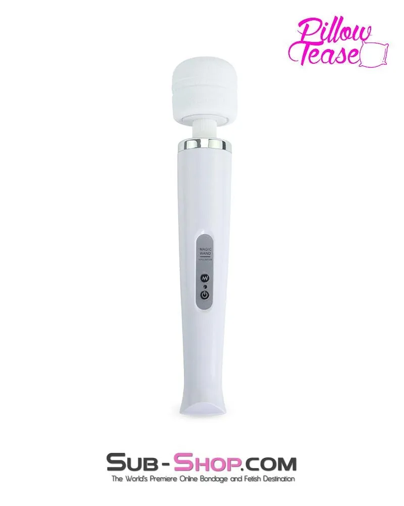 3312M      Rechargeable 10 Speed White Wand Massager