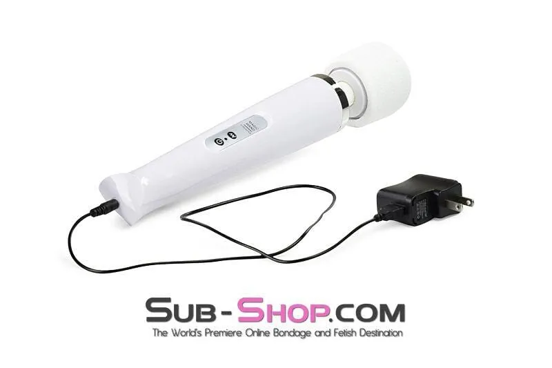 3312M      Rechargeable 10 Speed White Wand Massager