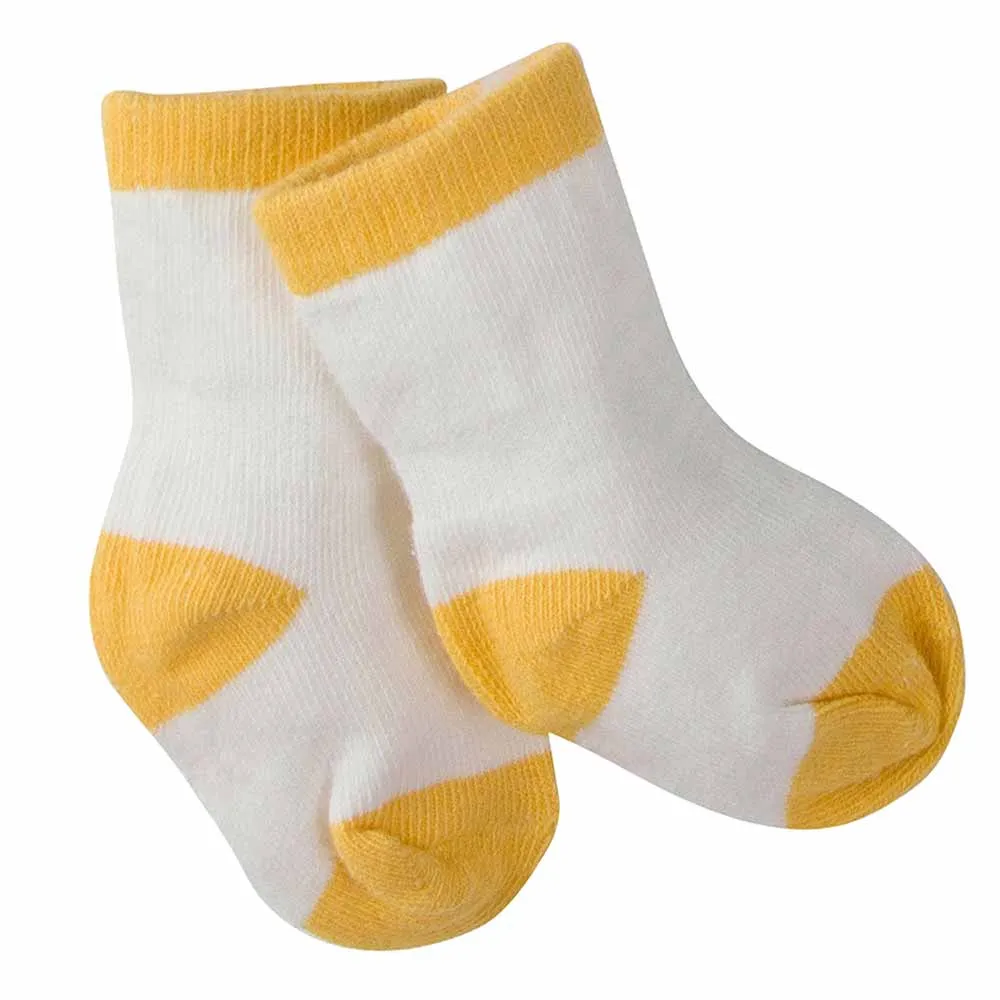 6-Pack Boys Striped Wiggle Proof Terry Crew Socks