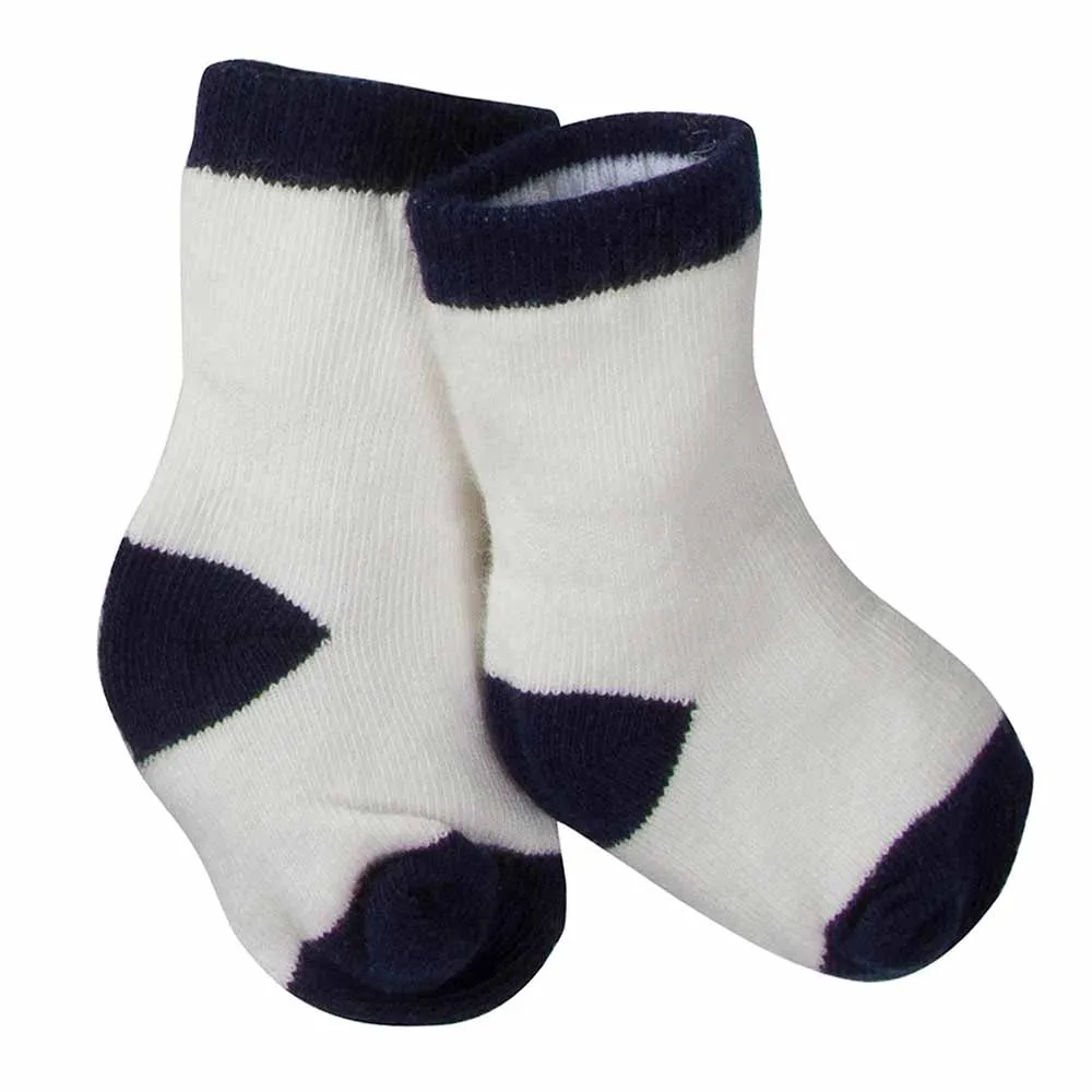 6-Pack Boys Striped Wiggle Proof Terry Crew Socks