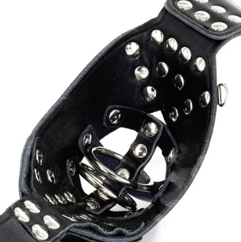 7215M-SIS      Locking Male Sissy Chastity Cage Belt with Chained Locking Wrist Cuffs