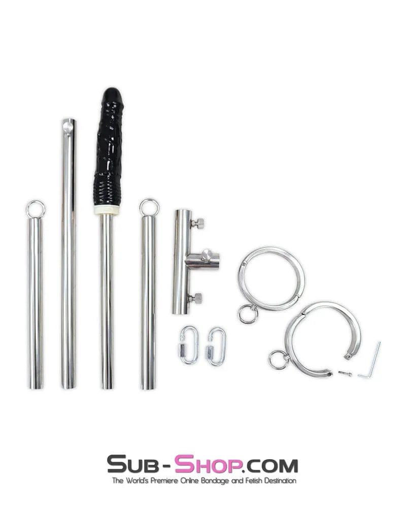 9846M      Open Wide Bondage Spreader Bar with Dildo