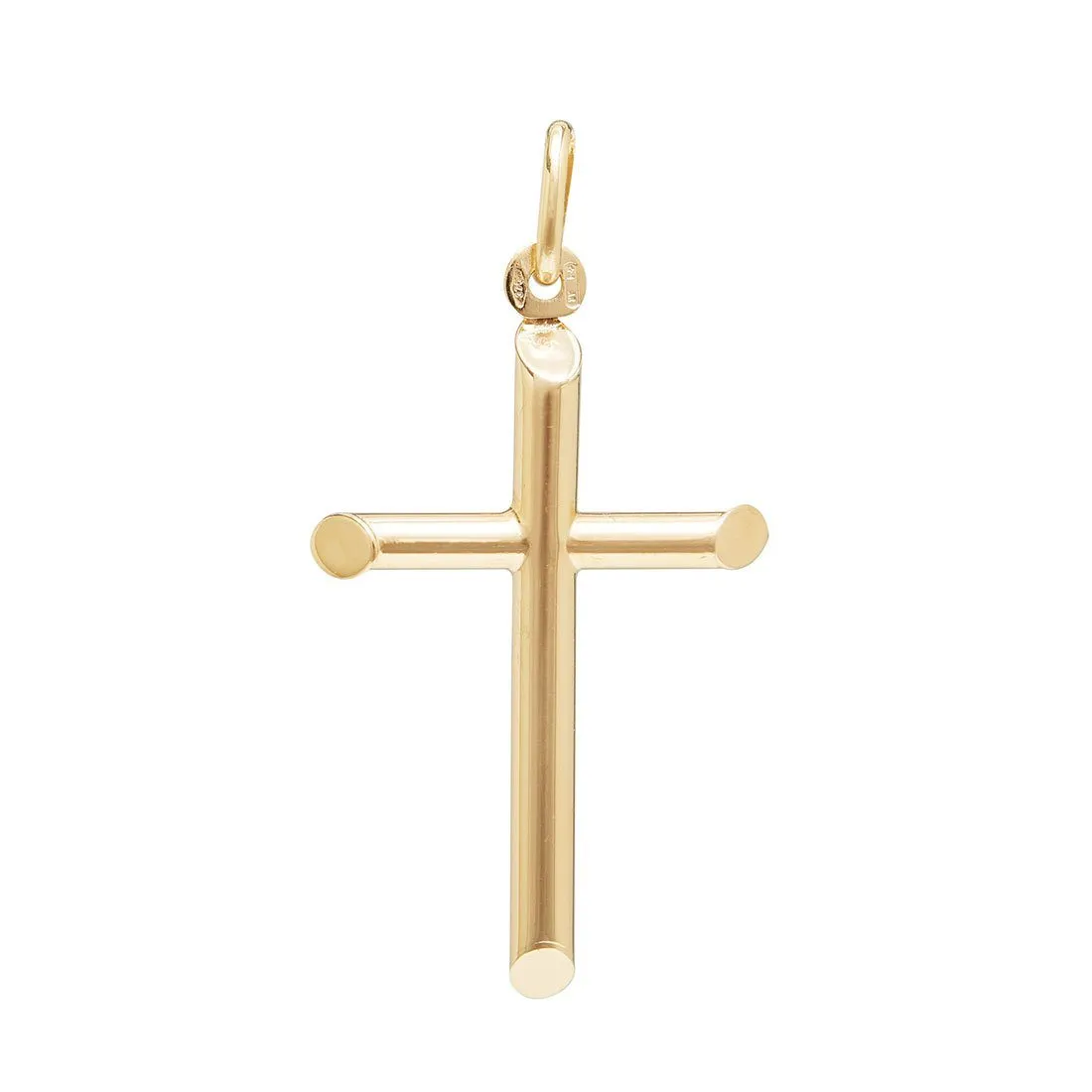 9ct Yellow Gold Plain Cross Pendant