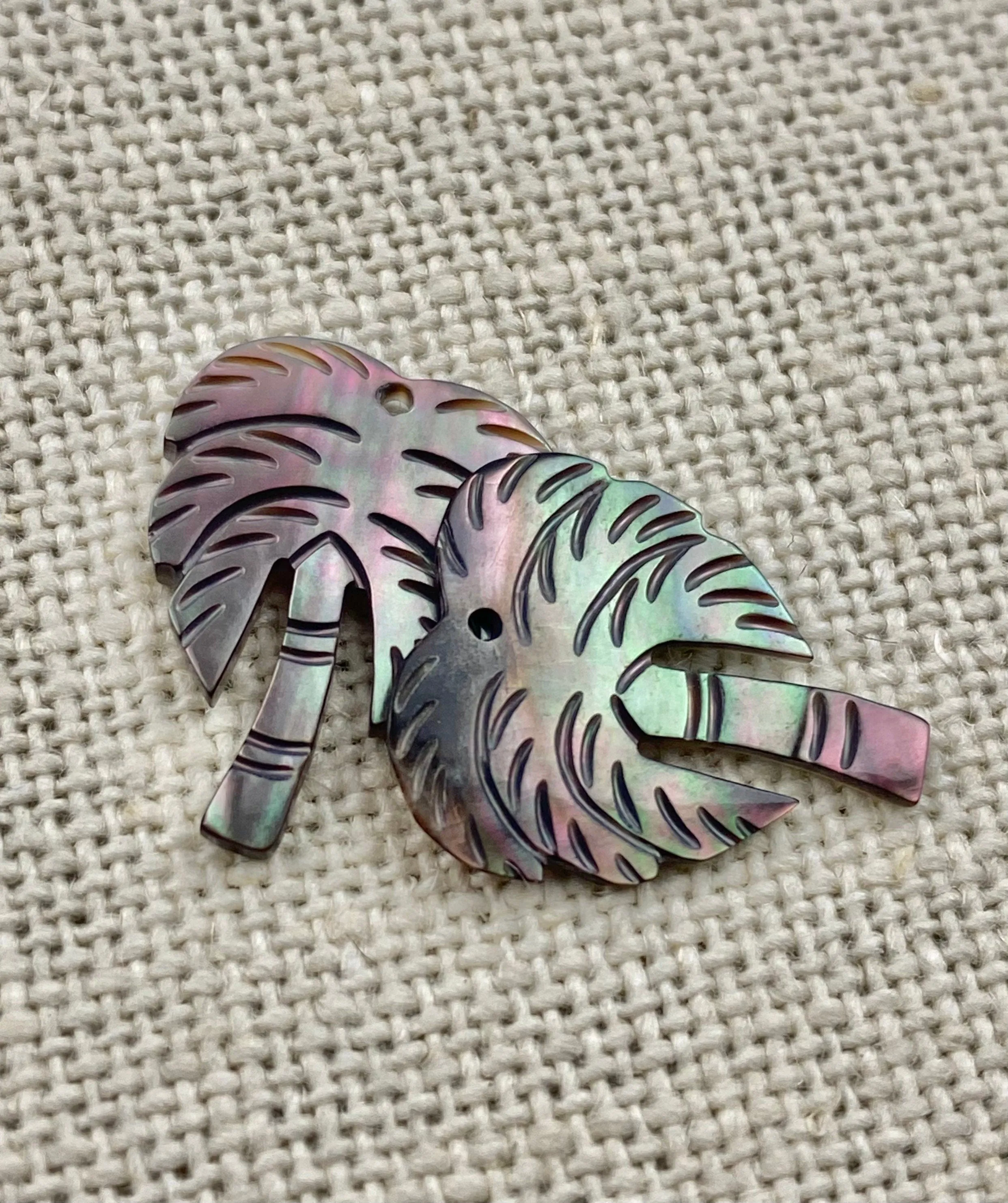Abalone mother of pearl palm tree, SKU#100