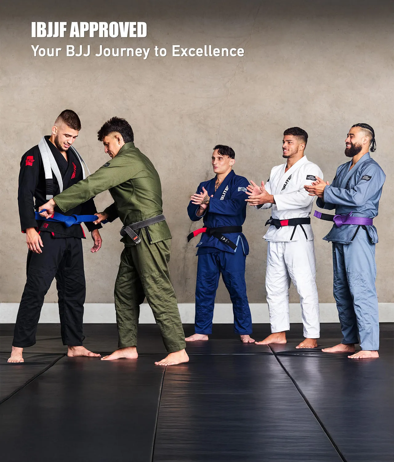 Adults' Brazilian Jiu Jitsu BJJ Blue Belt