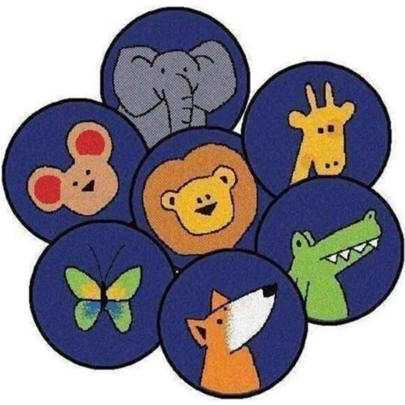 Animals Carpet Circles - Set of 20