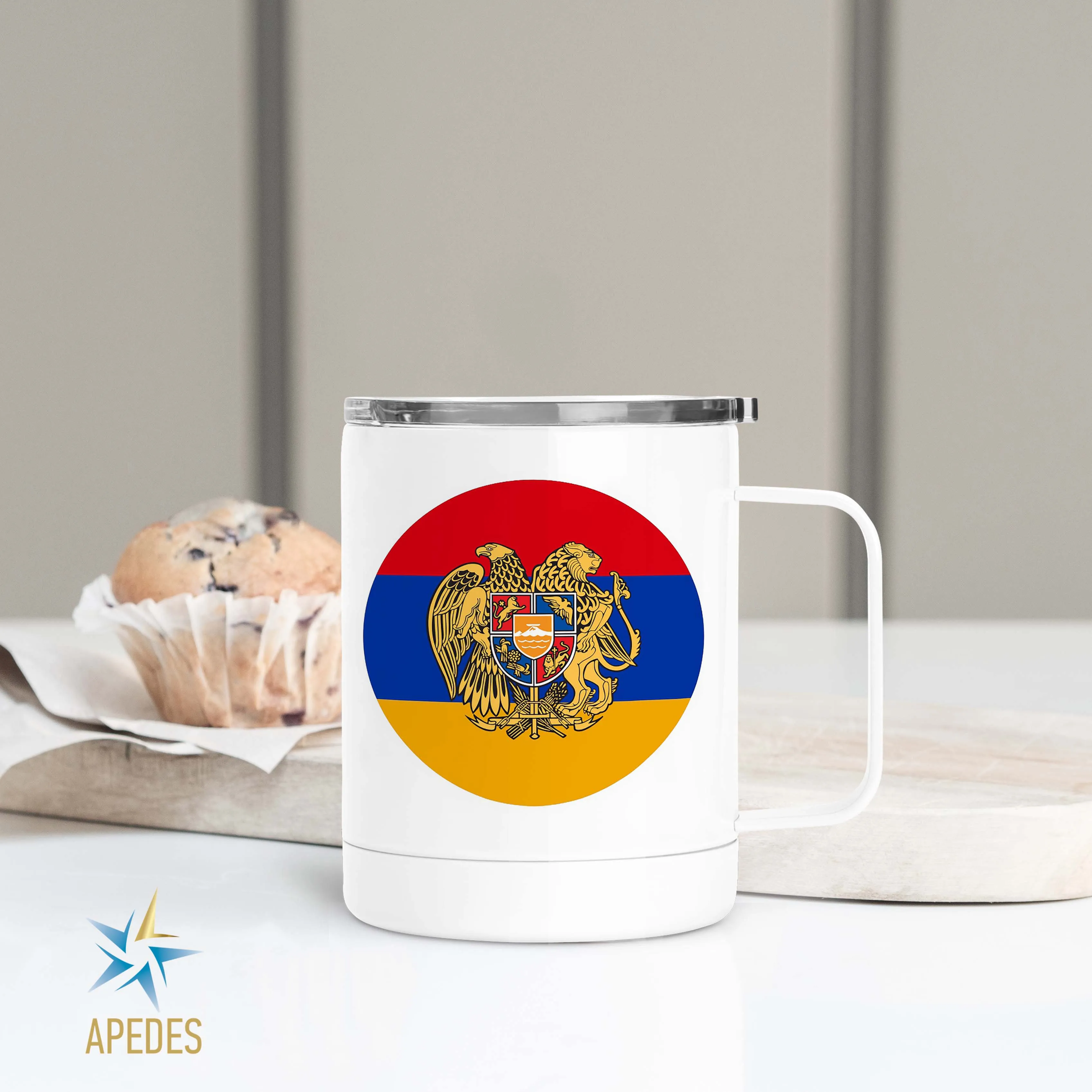 Armenia Flag Stainless Steel Travel Mug 13 OZ