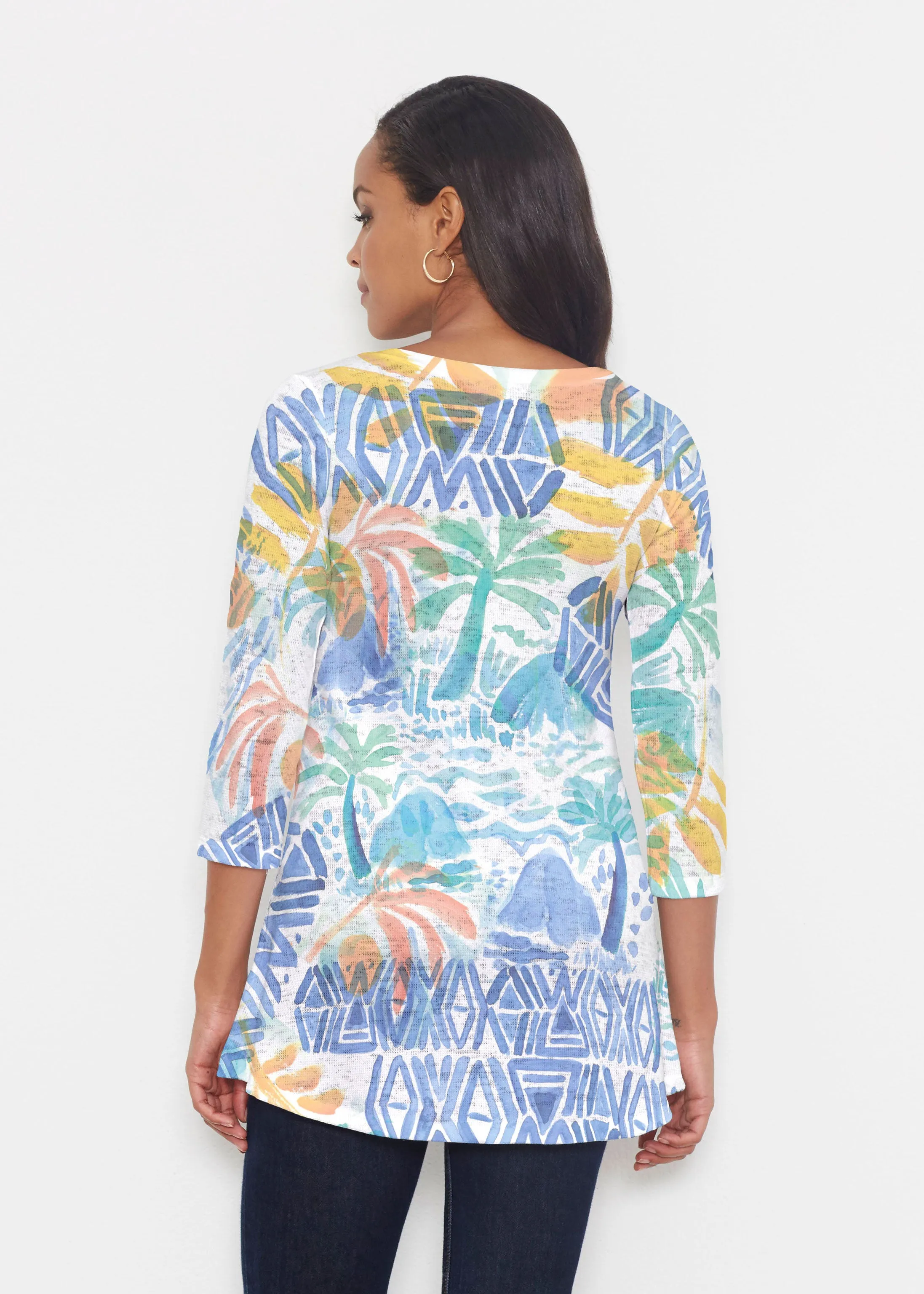 Bahama Mama (17256) ~ Katherine Hi-Lo Thermal Tunic