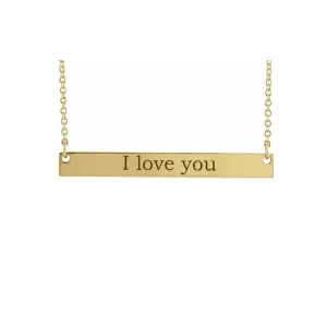 Bar Nameplate Necklace