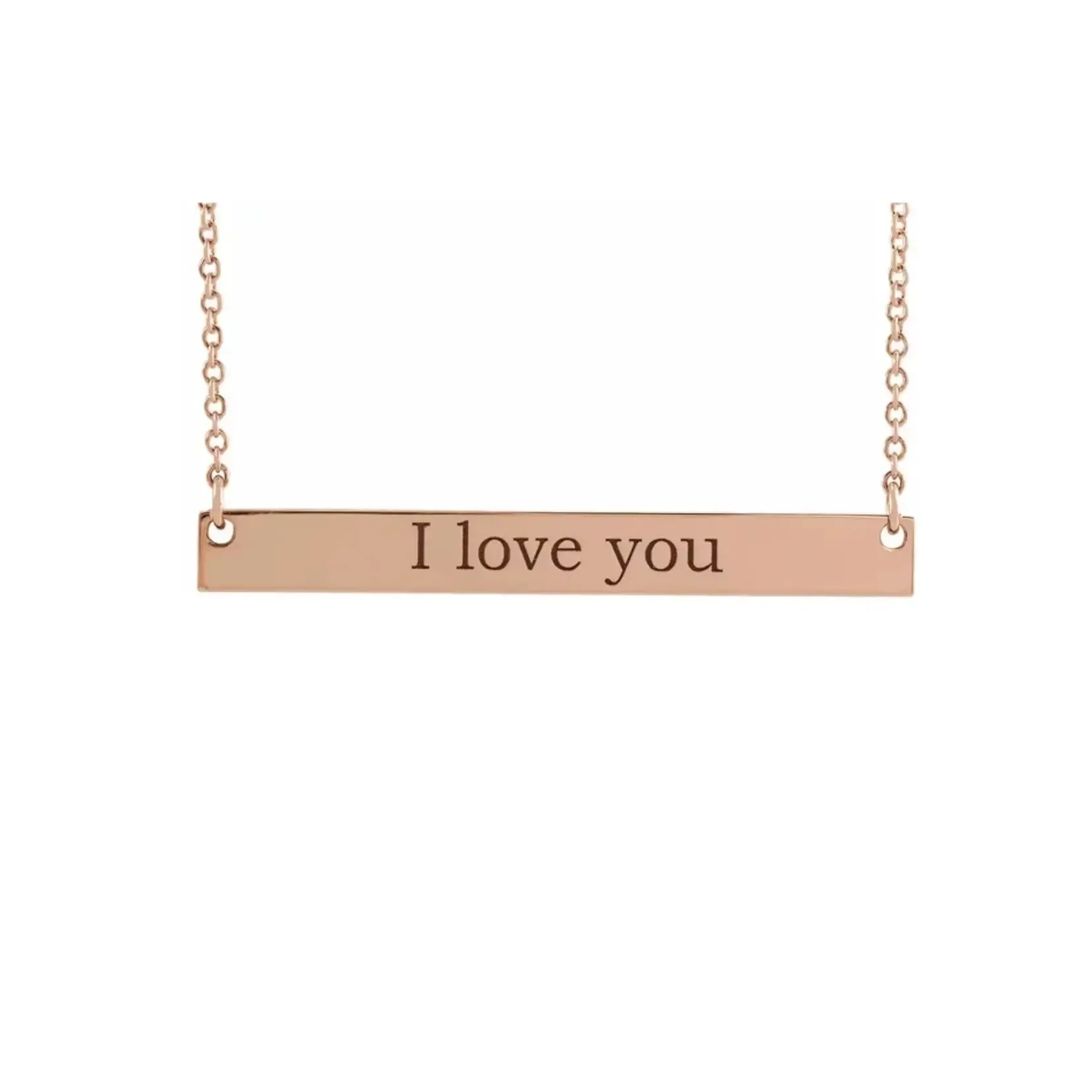 Bar Nameplate Necklace