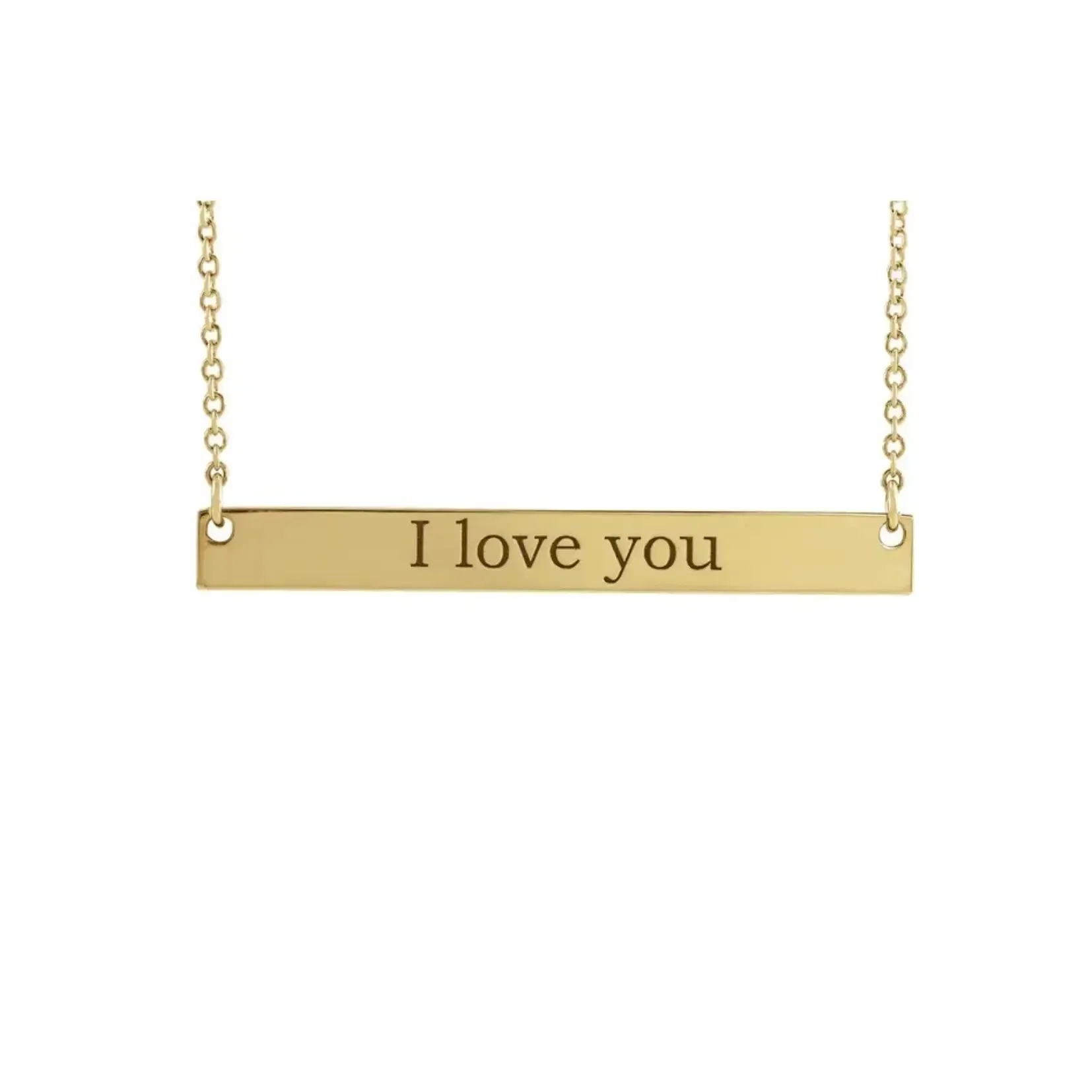 Bar Nameplate Necklace