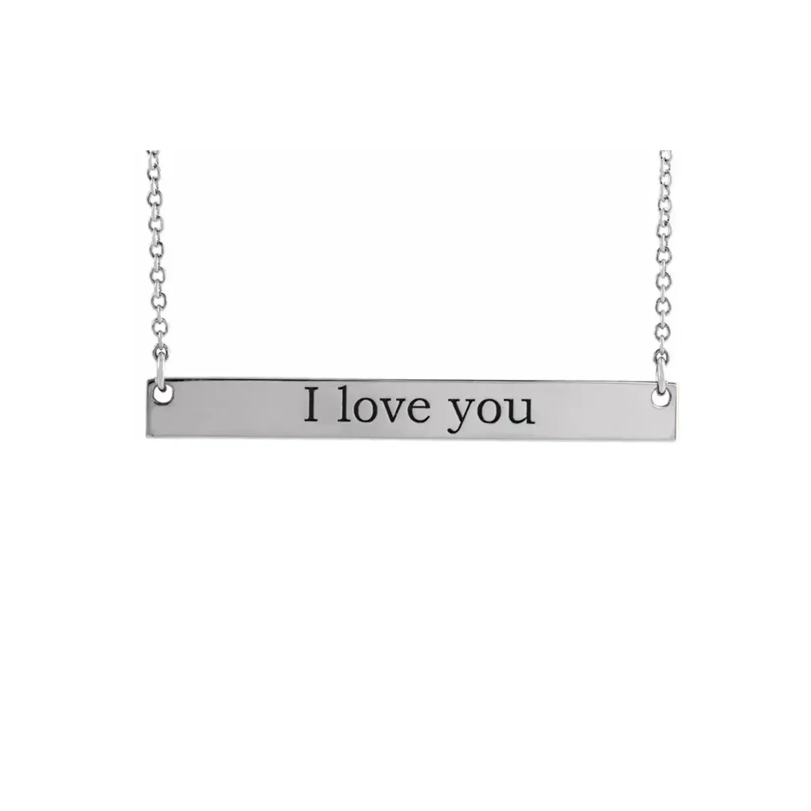 Bar Nameplate Necklace