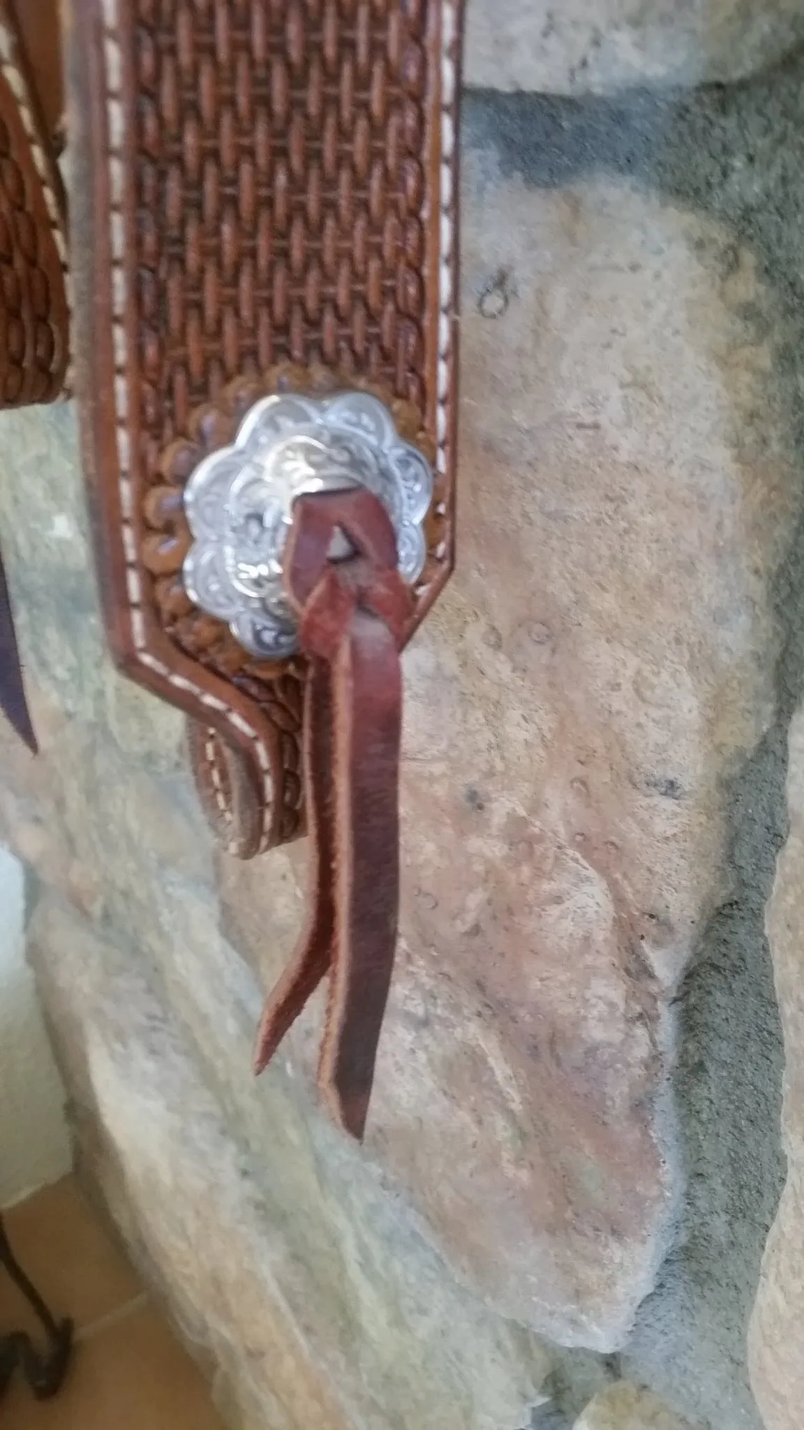 Basket Weave One Ear Headstall