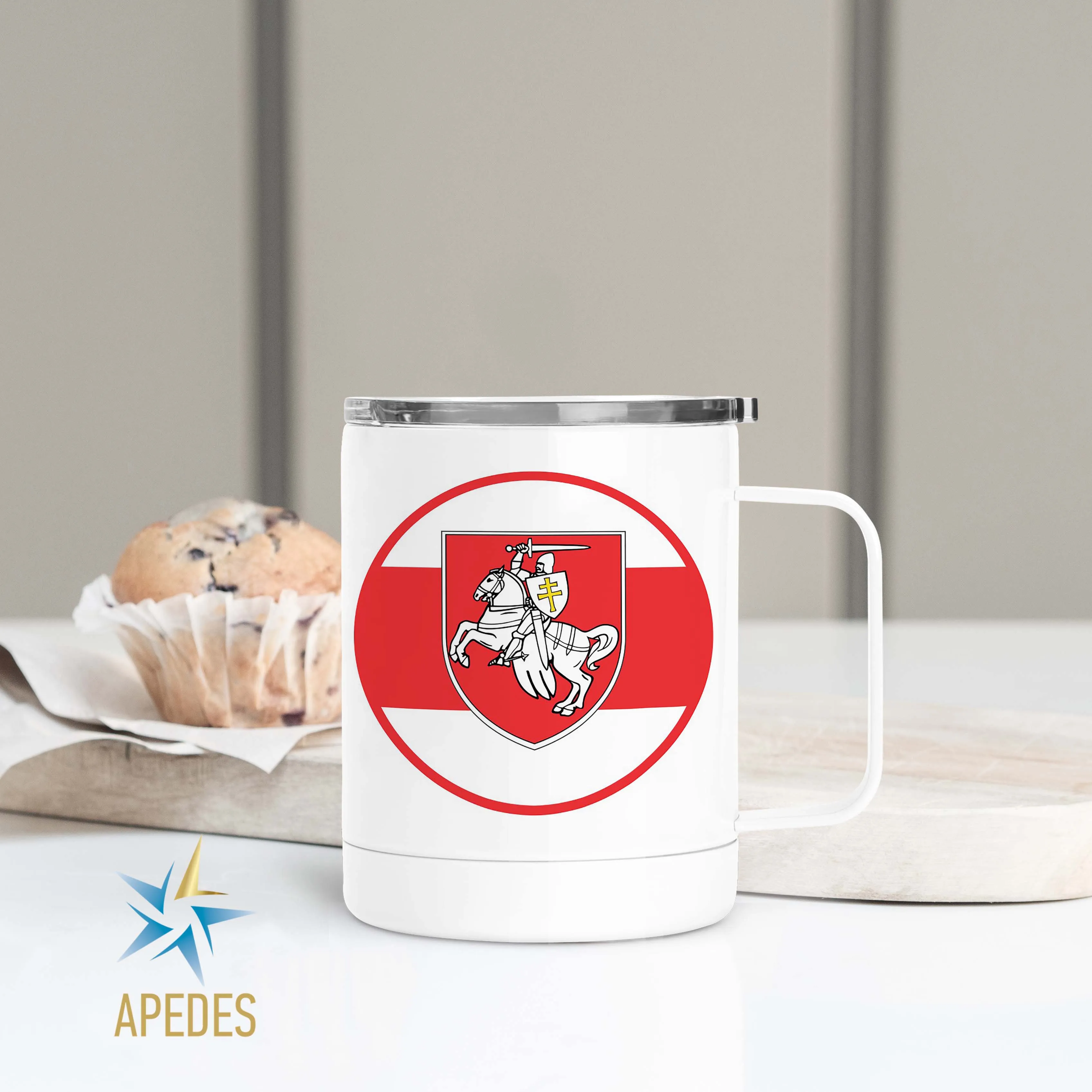 Belarus Pogonya Stainless Steel Travel Mug 13 OZ