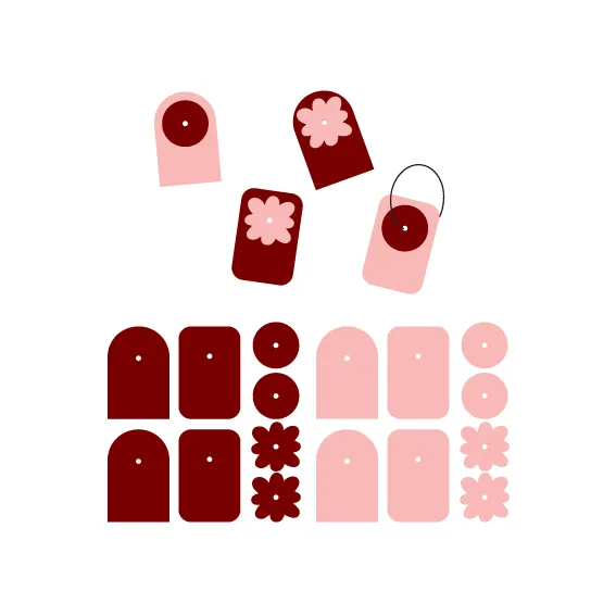 Bento Set: Mod Tile Stacker - 4 pair Mixed Set