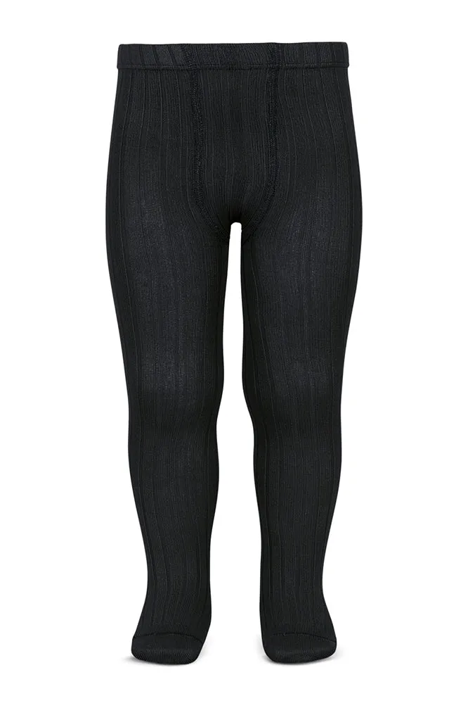 Black Ribbed Tights
