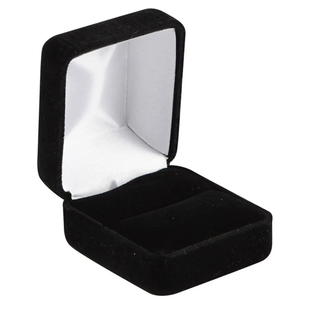 Black Tungsten Wedding Band For Men With Rose Gold Inside Brushed Flat Edge - 8mm