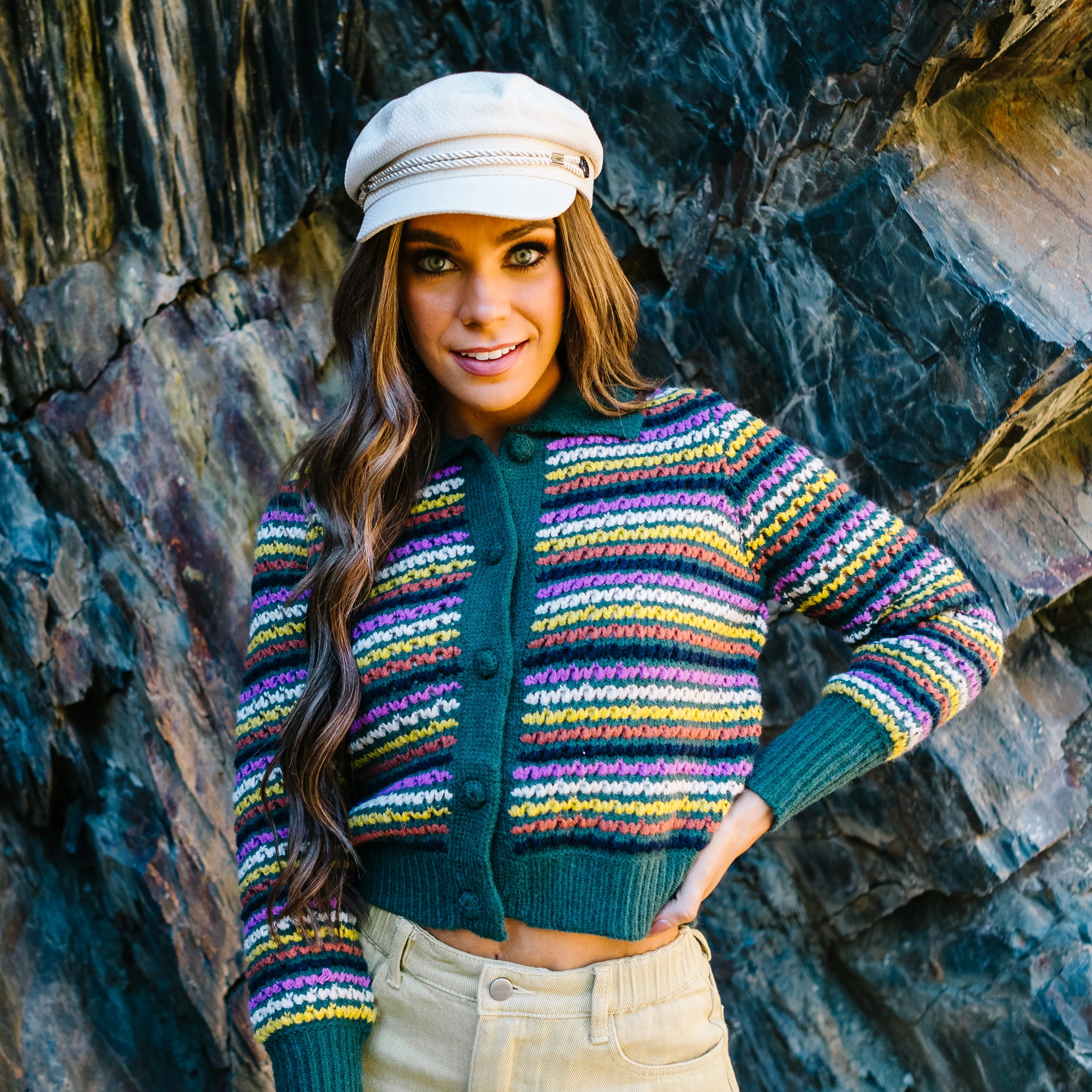 Blaire Striped Cardigan