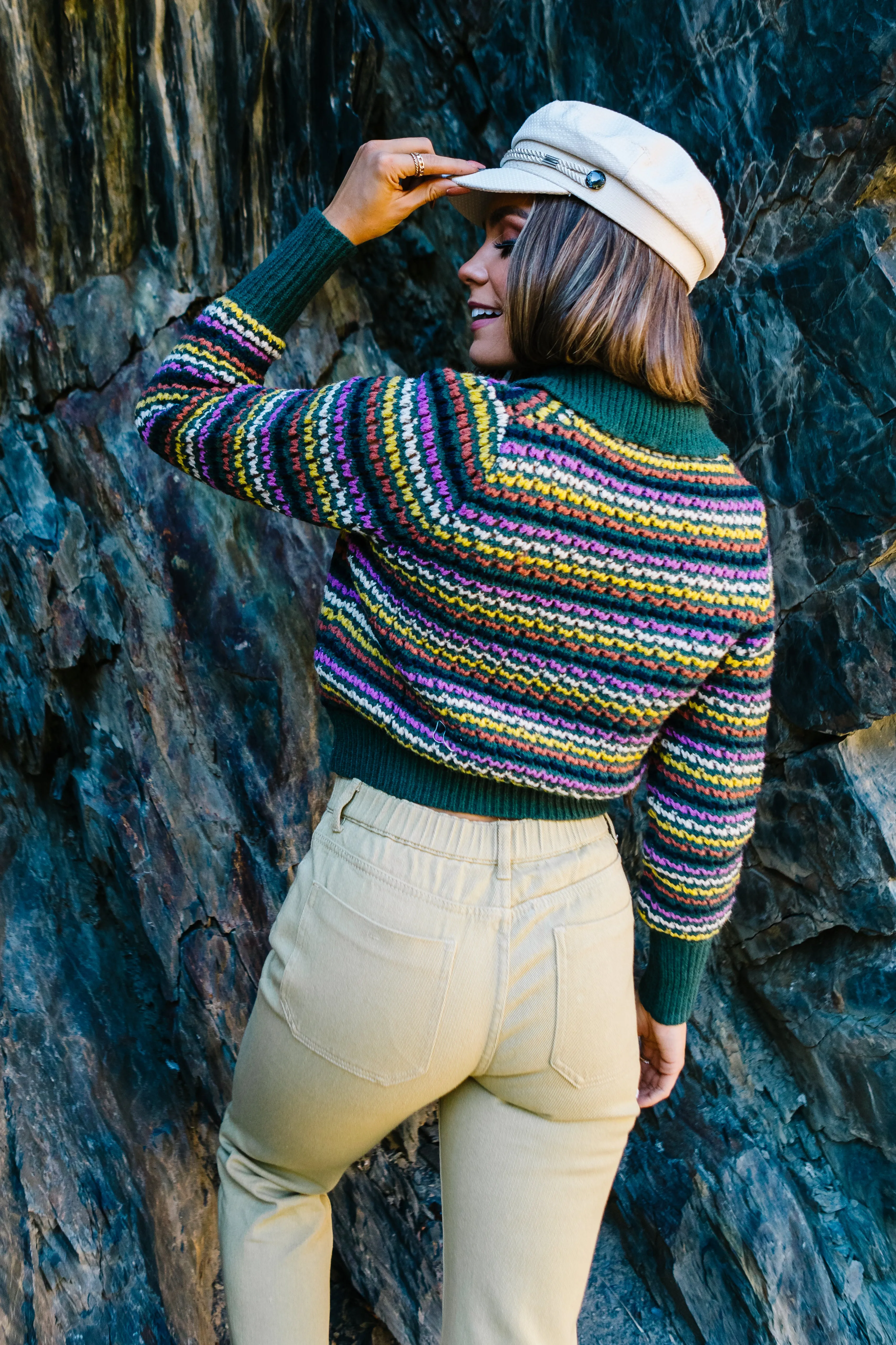 Blaire Striped Cardigan