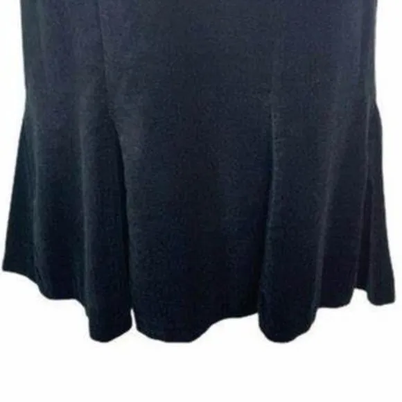 Boden, Black Velvet, Godet Hemline Skirt, Sz. 10R