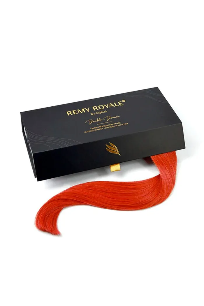Bright Red Nano Ring Hair Extensions