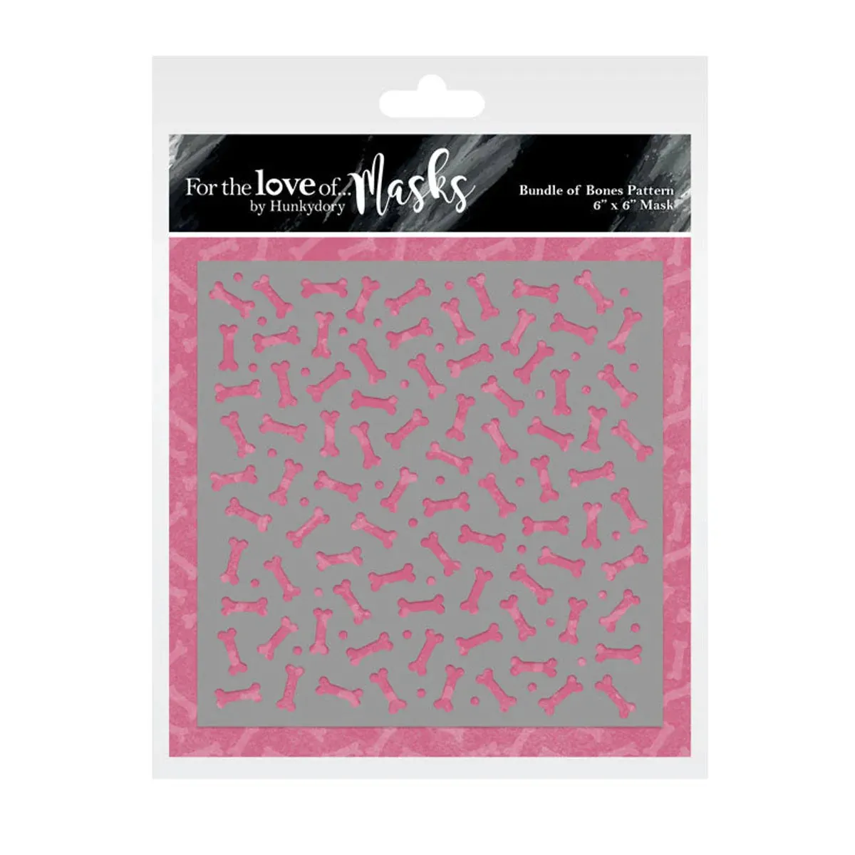 Bundle of Bones 6x6” Stencil / Mask FTLM349 Hunkydory