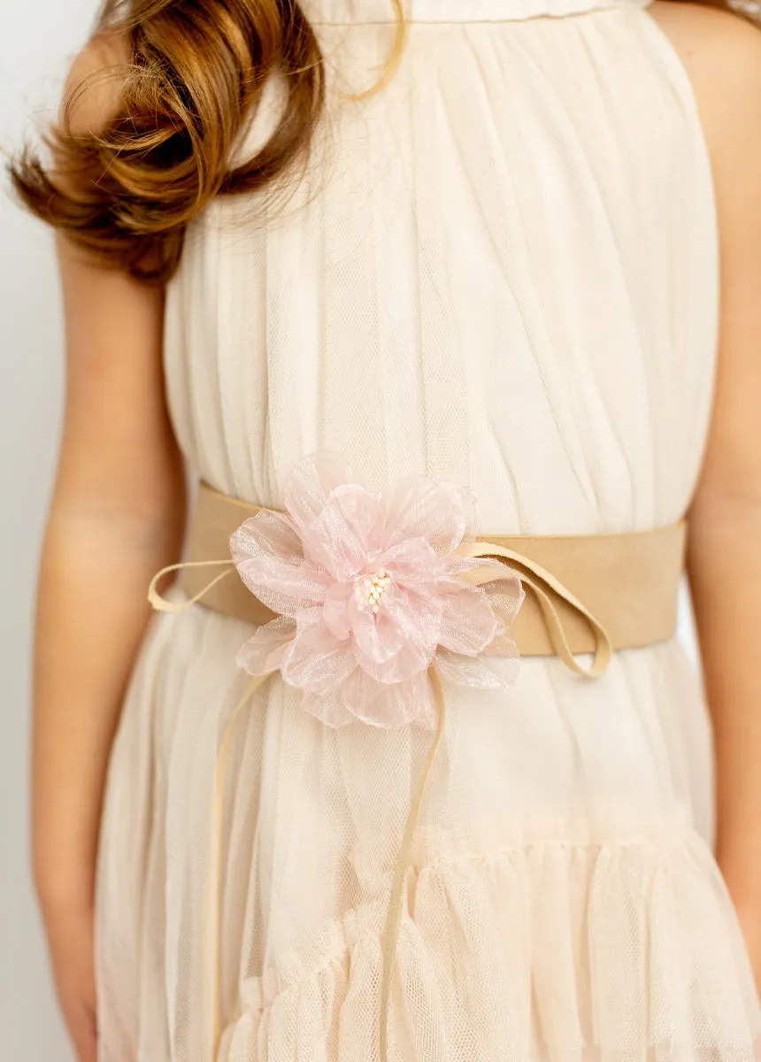 Calliana Belt in Shell/Tan