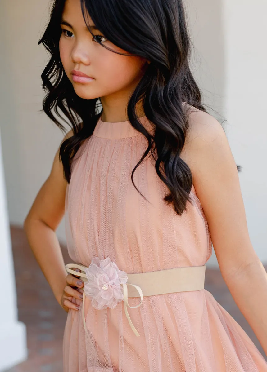 Calliana Belt in Shell/Tan