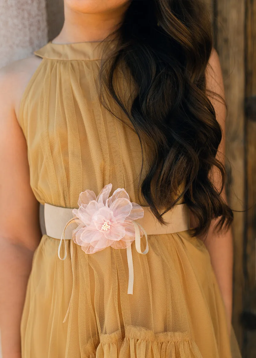 Calliana Belt in Shell/Tan