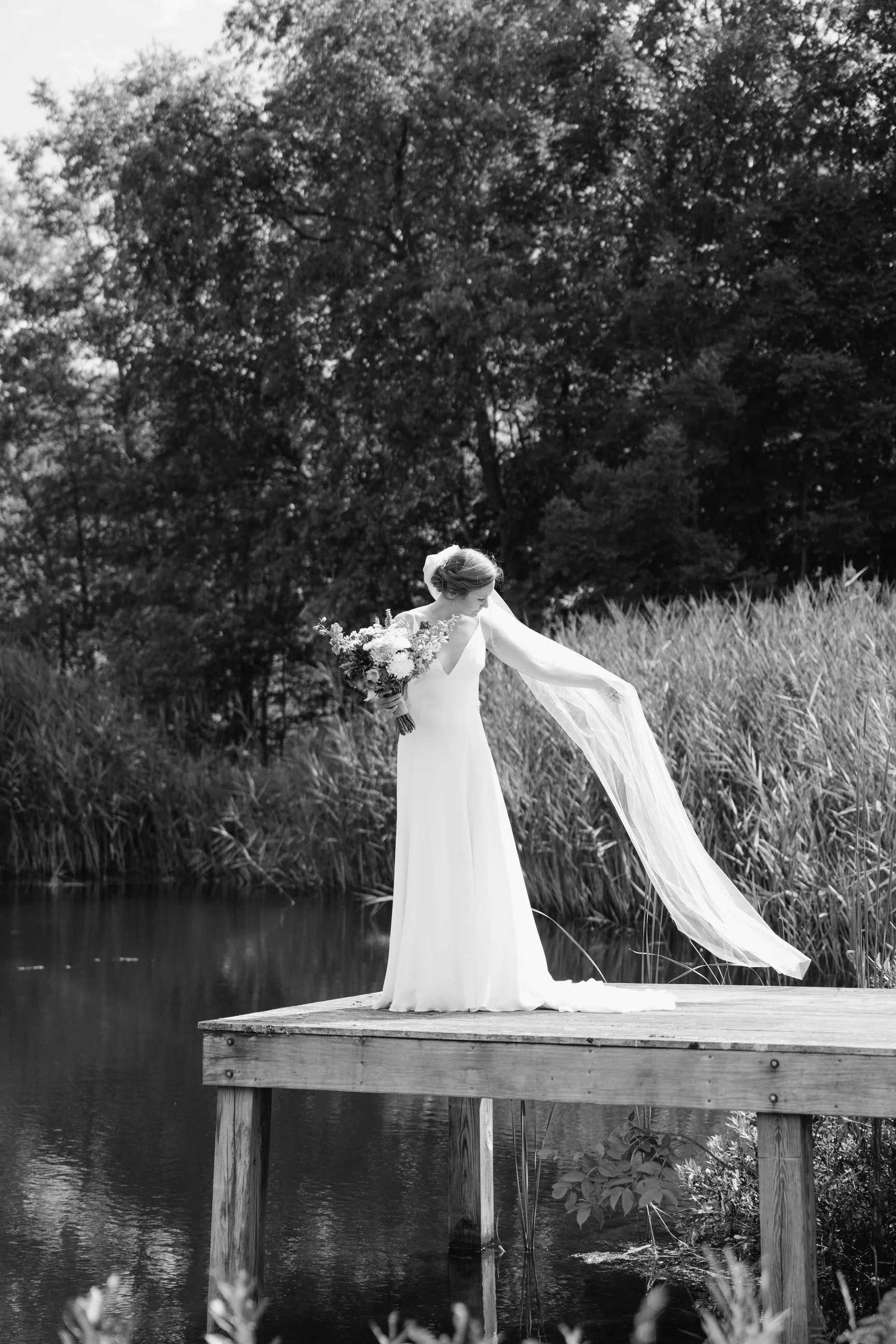 Chapel Length Wedding Veil, Simple Raw Edge Bridal Veil in White, Off White, Light Ivory