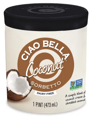 Ciao Bella Coconut Sorbetto (Pint)