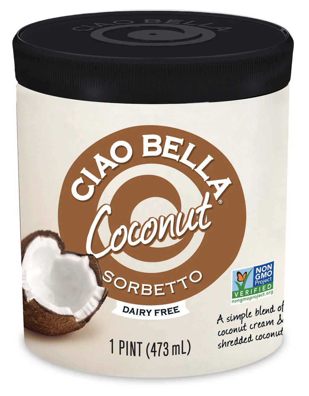 Ciao Bella Coconut Sorbetto (Pint)