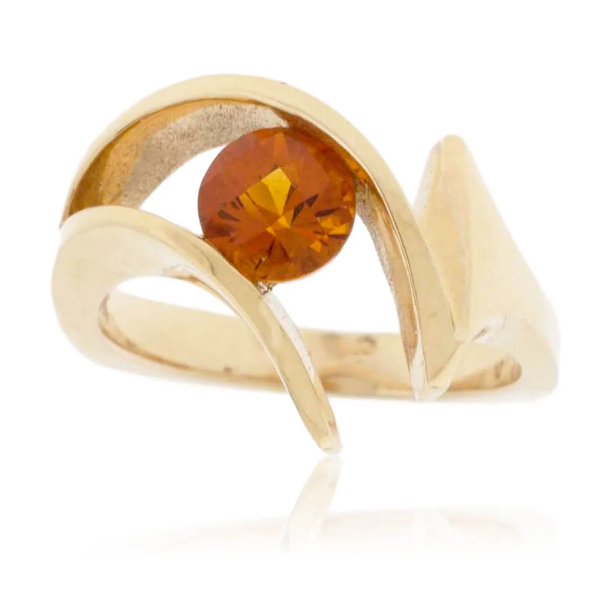 Citrine Solitaire Ring