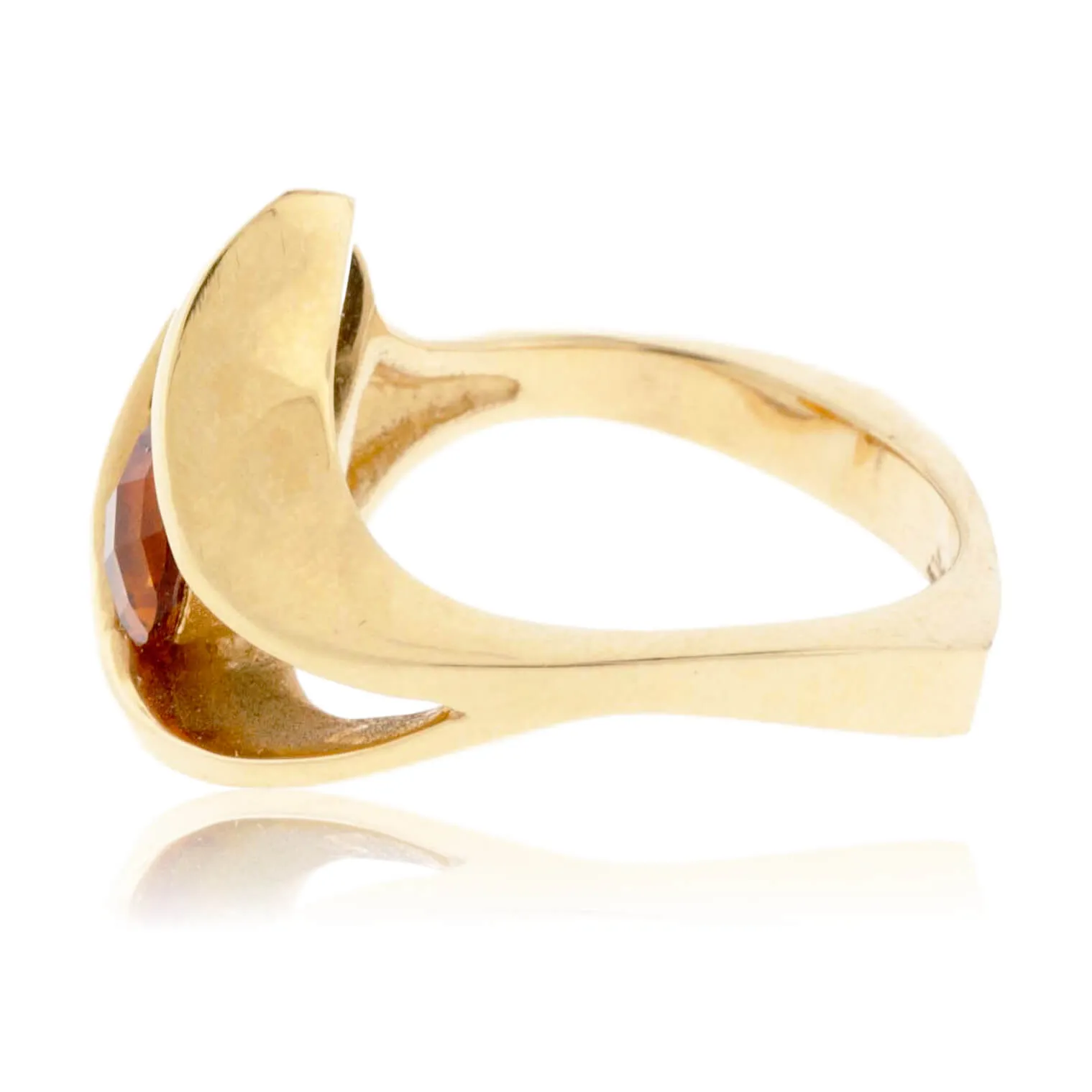 Citrine Solitaire Ring