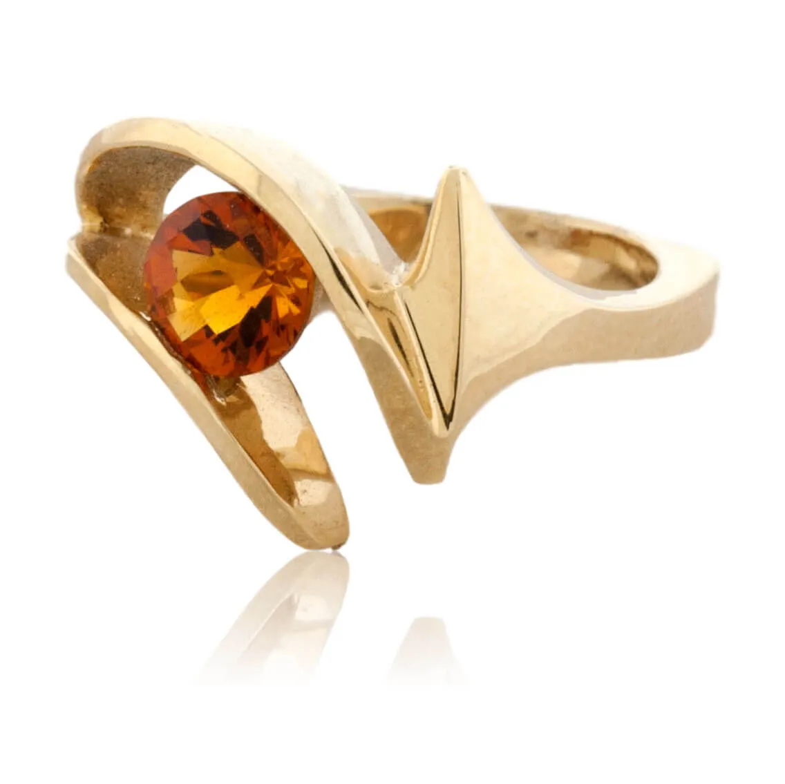 Citrine Solitaire Ring