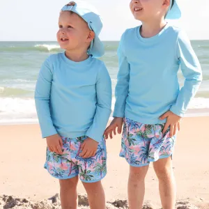 CL Swim Trunks | Pastel Palms